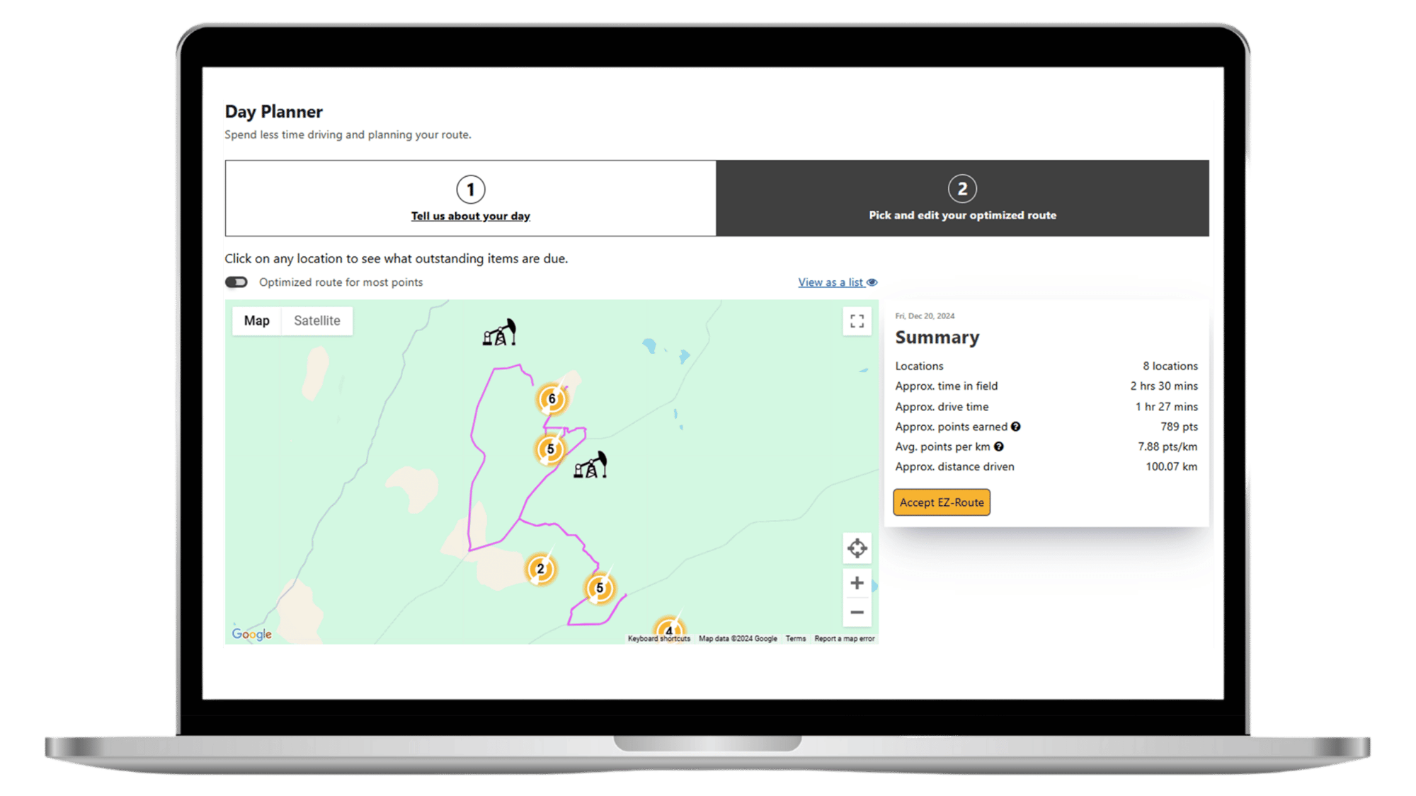 Field Operations Daily Planner