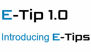 Enalysis Tip 1.0 - Introducing E-Tips by Detechtion Technologies